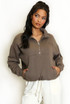 Santa Monica Half Zip Sweatshirt