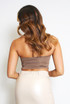 Ruched Bandeau Crop Top