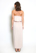 Cheesecloth Frilled Bandeau Maxi Dress