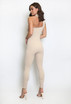 High Neck Cut Out Ribbed Unitard