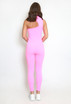 High Neck Cut Out Ribbed Unitard