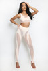 Mesh Insert Crop Top & Stirrup Legging Set