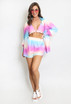 Tie Dye Print Three Piece Set