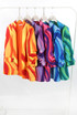 Retro Print Ruched Sleeve Open Blazer