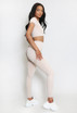 Round Neck Crop Tops & Push Up Leggings Set