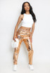 Elasticated Waist Metallic Trouser