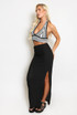 Crochet Side Slit Maxi Skirt