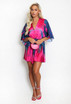 Contrast Print Kaftan Playsuit