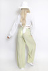 Cheesecloth Elasticated Wide Leg Trouser