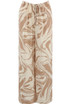 Marble Print Wide Leg Trouser