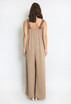 Embroidered Strap Wide Leg Jumpsuit