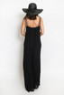 Embroidered Strap Wide Leg Jumpsuit