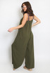 Embroidered Strap Wide Leg Jumpsuit