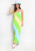 Multicolour Stripe Maxi Dress