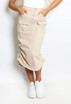 Cargo Ruched Midi Skirt