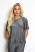 Lurex Round Neck Top