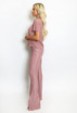 Lurex Waist Wide Leg Trouser