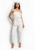 Belted Cargo Pocketed Bandeau Jumpsuit