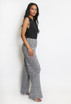 Wavy Sequin Wide Leg Trouser