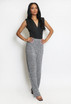 Wavy Sequin Wide Leg Trouser