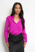 Tailored Button Front Blouse