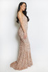 Sequin Fishtail Maxi Dress