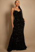 Sequin Fishtail Maxi Dress