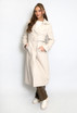 PU Belted Trench Coat