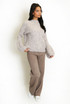 Fine Knit Wide Leg Trouser