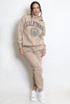 'CALIFORNIA' Slogan Hooded Sweatshirt And Joggers Set