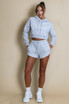 Namaste Cropped Sweatshirt And Shorts Set