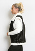 Faux Suede Shearling Gilet 