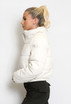 PU Cropped Puffer Jacket 