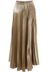 Satin Pleated Maxi Skirt