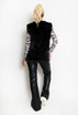 Faux Fur Panelled Gilet