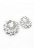 Pearl Cluster Statement Earrings