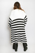 Stripe Open Front Cardigan