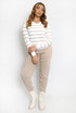  Striped Jumper And Knitted Jogger Set