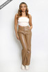 PU  Wide Leg Trouser