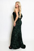 One Shoulder Sequin Embellished Maxi Dress