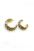 Chunky Diamante Hoop Earrings