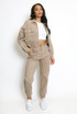 Front Pocketed Buttons Up Jacket And Trouser Set