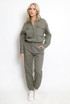 Front Pocketed Buttons Up Jacket And Trouser Set