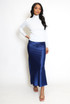 Satin A-Line Maxi Skirt