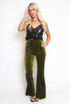 Velvet Flare Trouser