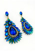 Diamante Statement Glass Earrings