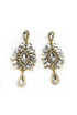 Diamante Statement Glass Droplet Earrings