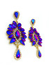 Diamante Statement Glass Droplet Earrings