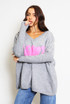 Love Slogan V Neck Jumper