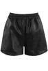 Elasticated Waist PU Shorts